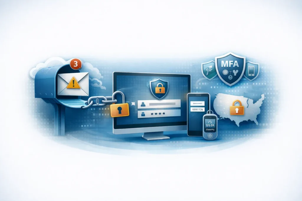 Secure portal sign-in with multi-factor authentication replacing email attachments